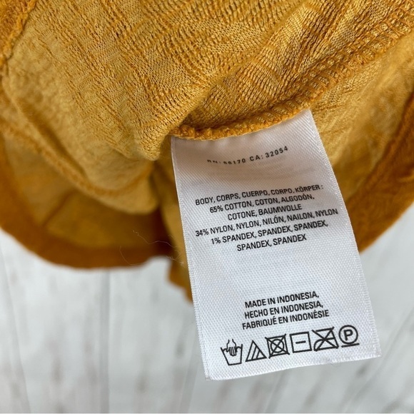 Anthropologie Ett Twa golden yellow top medium - Picture 5 of 5